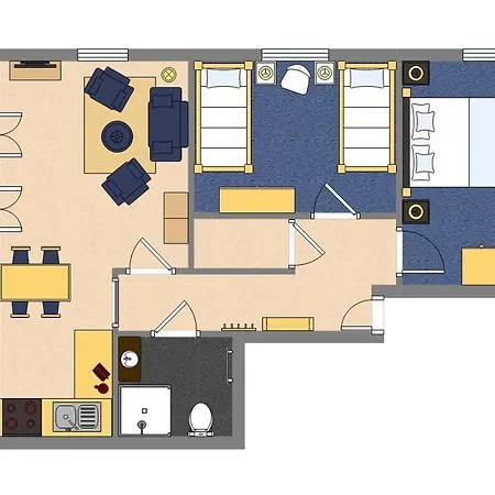 Dom wakacyjny Stilvoll Einger. Mit Balkon, Parkplatz, In Strandnaehe